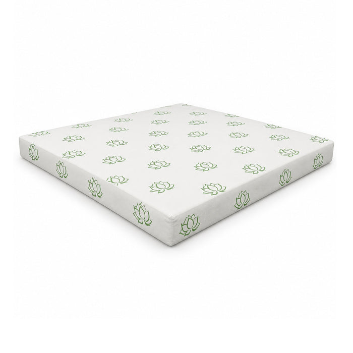 Wyoming King Natural Latex & Wool Mattress, shown alone on a white background, AI-generated illustration