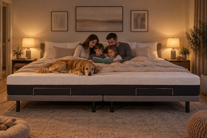 Family Bed Memory Foam Mattress in a bedroom setting
