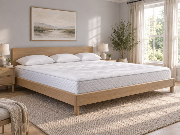 Wyoming King Firm Foam Mattress in a bedroom setting