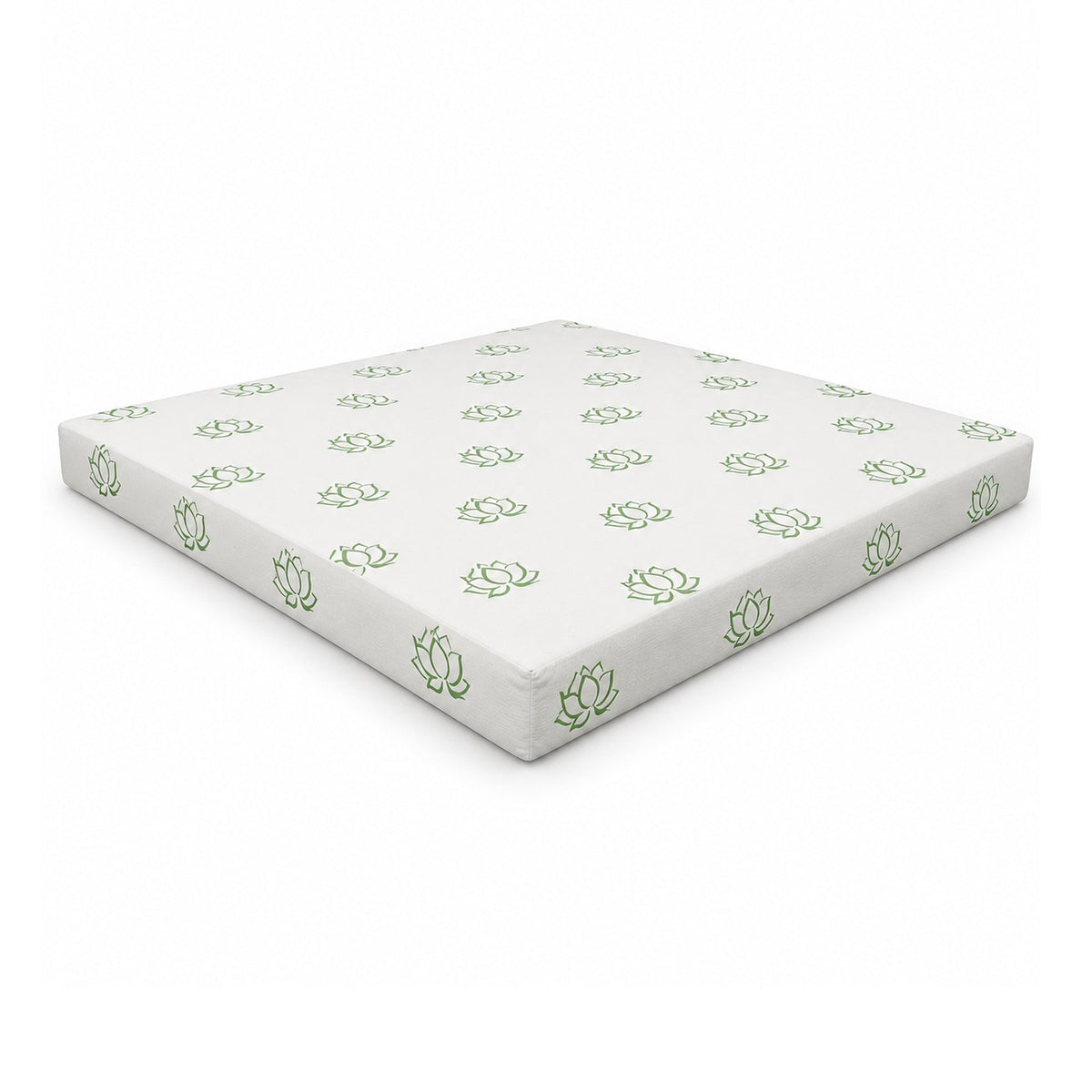 Wyoming King Plant-Based Foam Mattress, shown alone on a white background, AI-generated illustration
